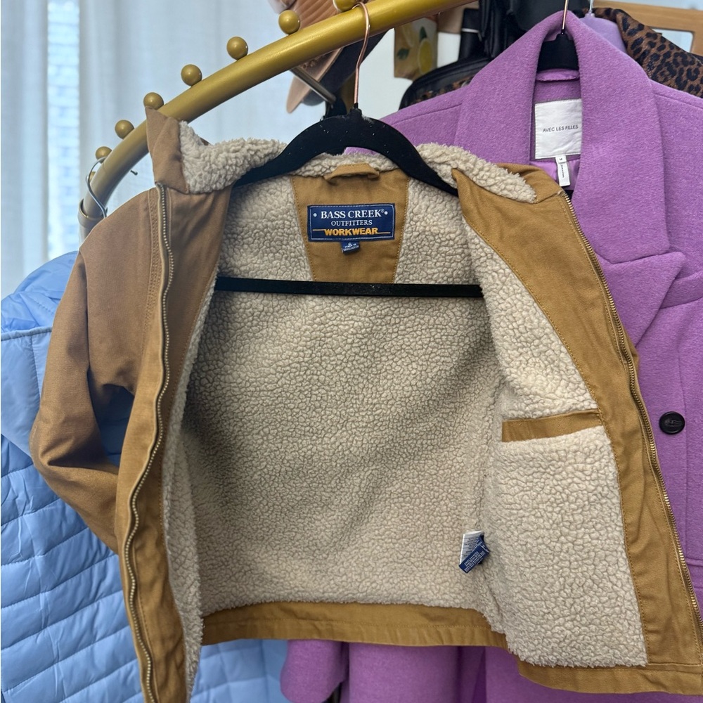 Bass Creek Workwear Sherpa-Lined Jacket in Brown